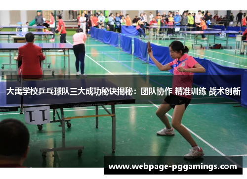 大禹学校乒乓球队三大成功秘诀揭秘：团队协作 精准训练 战术创新